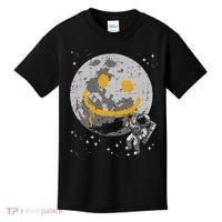 Astronaut Spray Paint Moon Smile Face Space Kids T-Shirt thumb 0