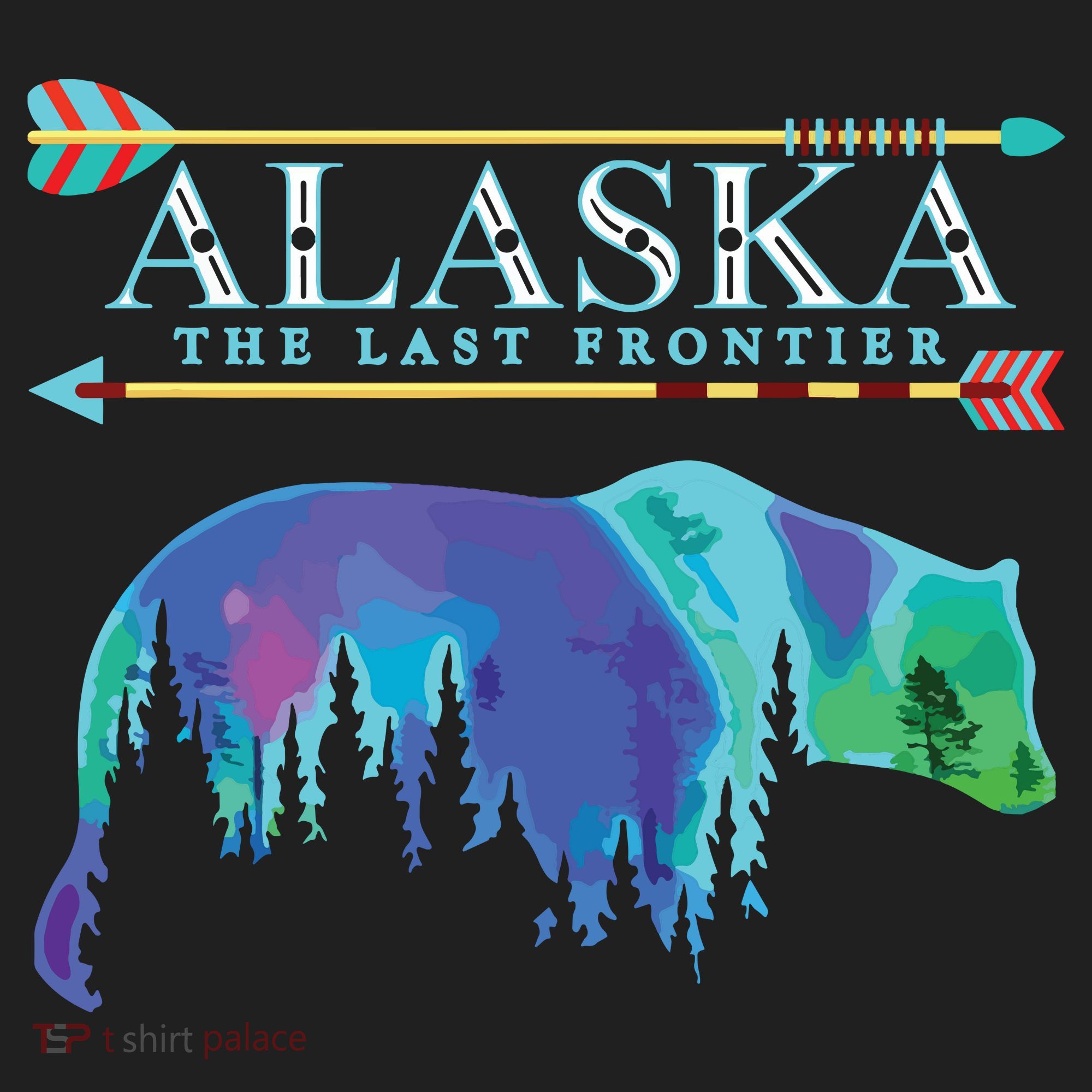 Alaska State Pride Alaska Northern Lights Alaskan Bear Women's Sweatshirt