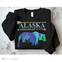 Alaska State Pride Alaska Northern Lights Alaskan Bear Sweatshirt thumb 2