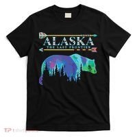 Alaska State Pride Alaska Northern Lights Alaskan Bear T-Shirt thumb 0