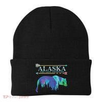 Alaska State Pride Alaska Northern Lights Alaskan Bear Beanie thumb 0