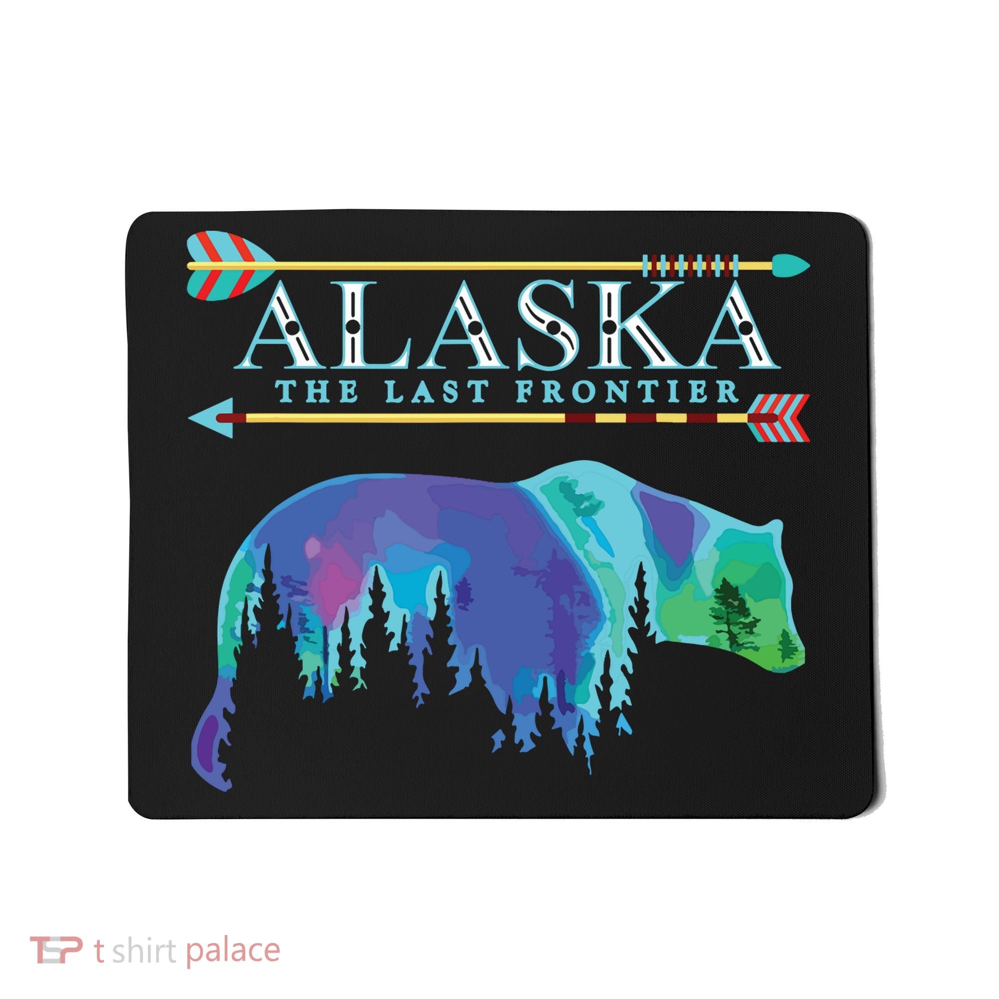 Alaska State Pride Alaska Northern Lights Alaskan Bear Mousepad