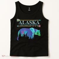 Alaska State Pride Alaska Northern Lights Alaskan Bear Tank Top thumb 2