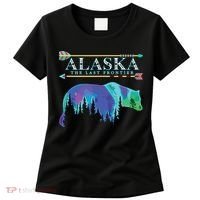 Alaska State Pride Alaska Northern Lights Alaskan Bear Women's T-Shirt thumb 0