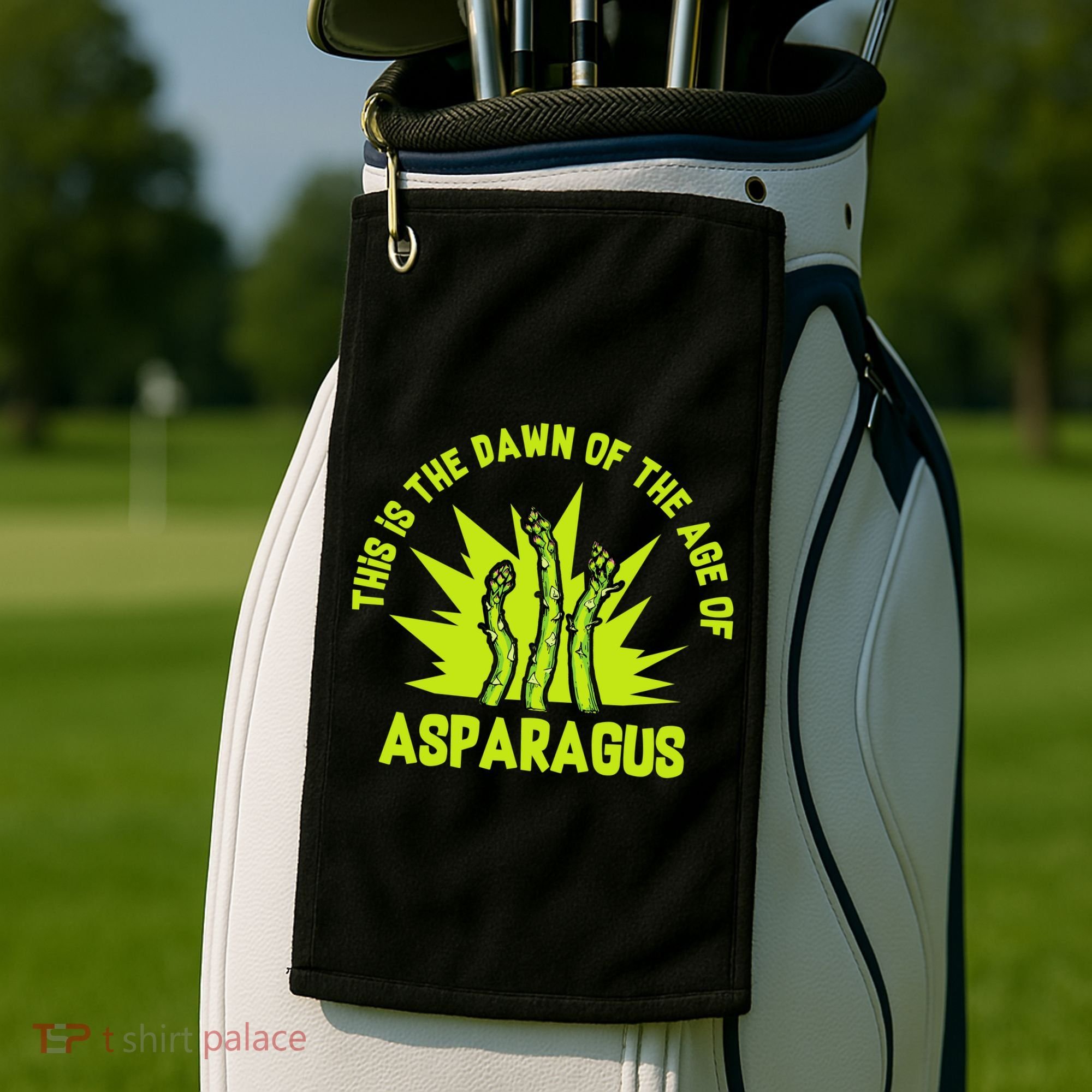 Asparagus Uprising  Golf Towel