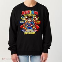 Autism Superhero Quotes Puzzle Pieces Women's Sweatshirt thumb 0