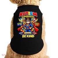 Autism Superhero Quotes Puzzle Pieces Doggie Tank thumb 0
