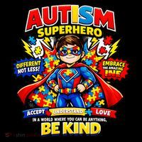 Autism Superhero Quotes Puzzle Pieces Women's Hoodie thumb 2