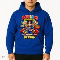 Autism Superhero Quotes Puzzle Pieces Hoodie thumb 2
