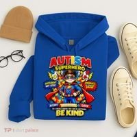Autism Superhero Quotes Puzzle Pieces Hoodie thumb 4