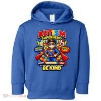 Autism Superhero Quotes Puzzle Pieces Toddler Hoodie thumb 0