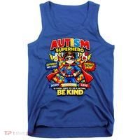 Autism Superhero Quotes Puzzle Pieces Tank Top thumb 0