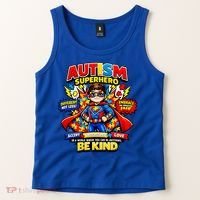 Autism Superhero Quotes Puzzle Pieces Tank Top thumb 2
