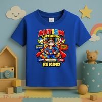 Autism Superhero Quotes Puzzle Pieces Toddler T-Shirt thumb 3