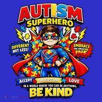 Autism Superhero Quotes Puzzle Pieces Visor thumb 3