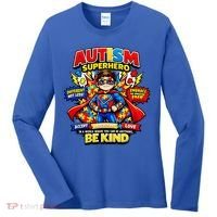 Autism Superhero Quotes Puzzle Pieces Women's Long Sleeve Shirt thumb 0