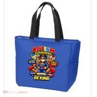 Autism Superhero Quotes Puzzle Pieces Tote Bag thumb 3