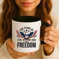 Americas Semi Quincentennial 250th Anniversary Eagle 1176-2026 Coffee Mug thumb 3
