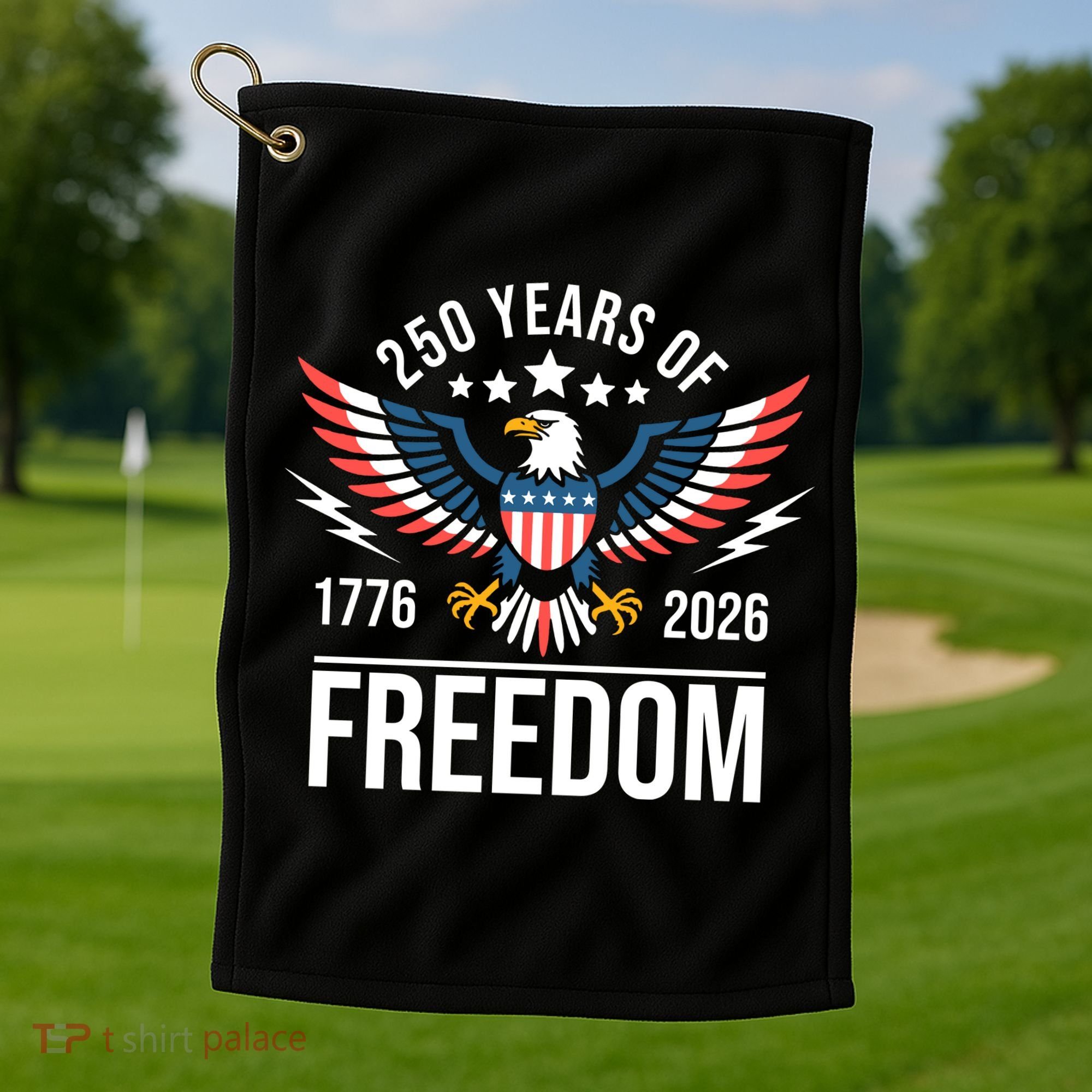 Americas Semi Quincentennial 250th Anniversary Eagle 1176-2026 Golf Towel