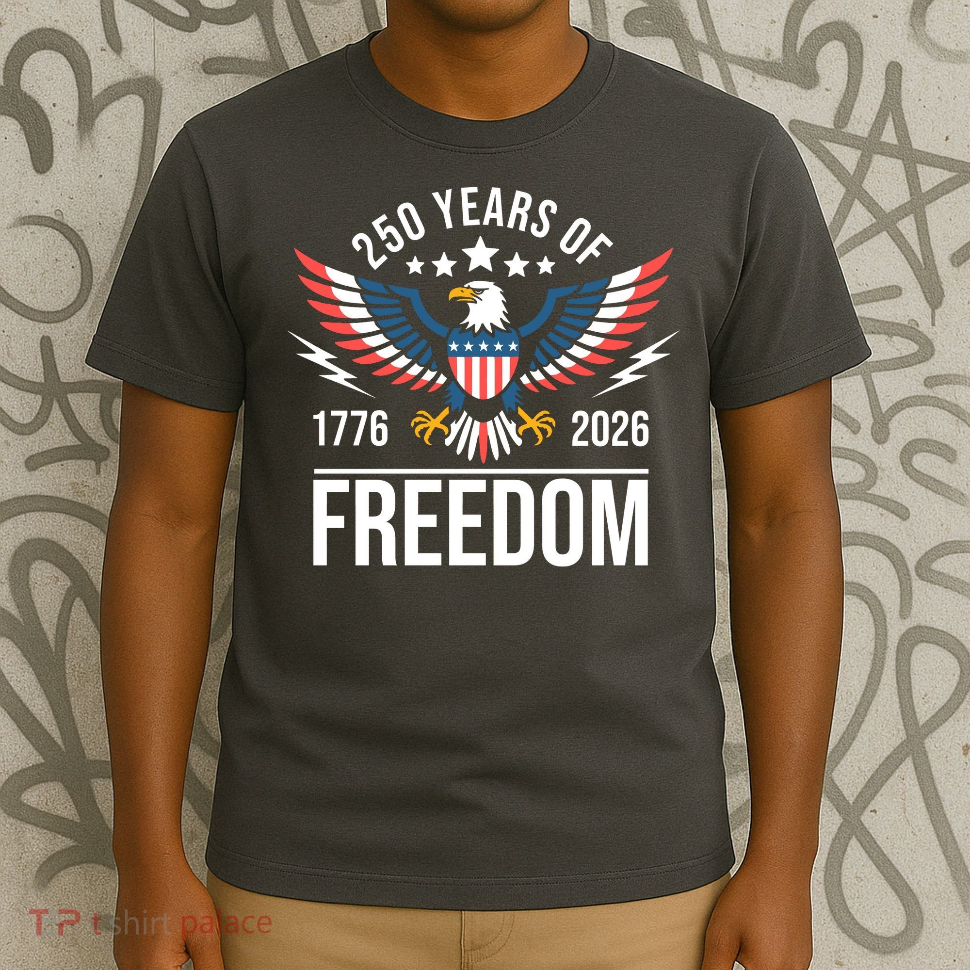 Americas Semi Quincentennial 250th Anniversary Eagle 1176-2026 T-Shirt