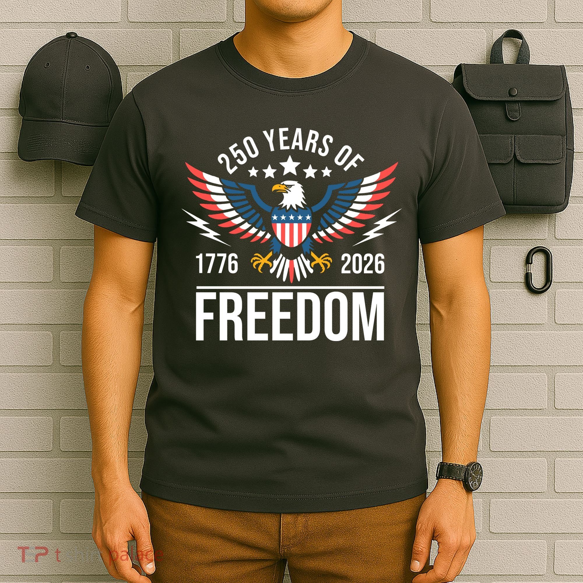 Americas Semi Quincentennial 250th Anniversary Eagle 1176-2026 T-Shirt