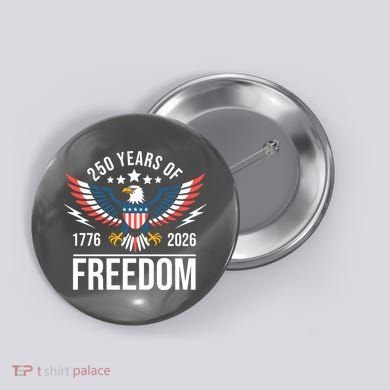 Americas Semi Quincentennial 250th Anniversary Eagle 1176-2026 Button