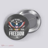 Americas Semi Quincentennial 250th Anniversary Eagle 1176-2026 Button thumb 0
