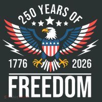 Americas Semi Quincentennial 250th Anniversary Eagle 1176-2026 Baby Bodysuit thumb 2