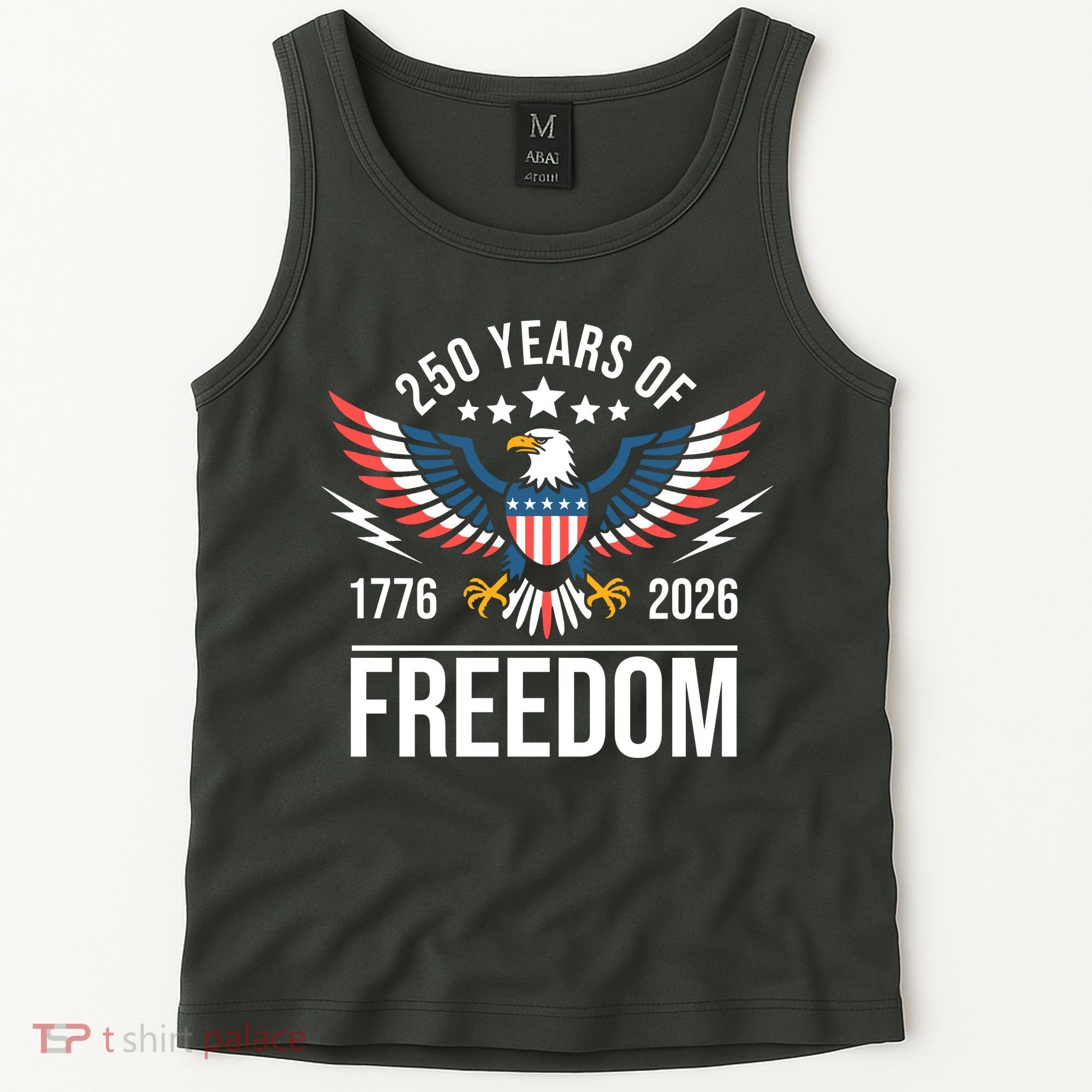 Americas Semi Quincentennial 250th Anniversary Eagle 1176-2026 Tank Top