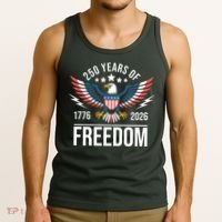 Americas Semi Quincentennial 250th Anniversary Eagle 1176-2026 Tank Top thumb 3