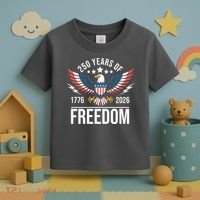 Americas Semi Quincentennial 250th Anniversary Eagle 1176-2026 Toddler T-Shirt thumb 3