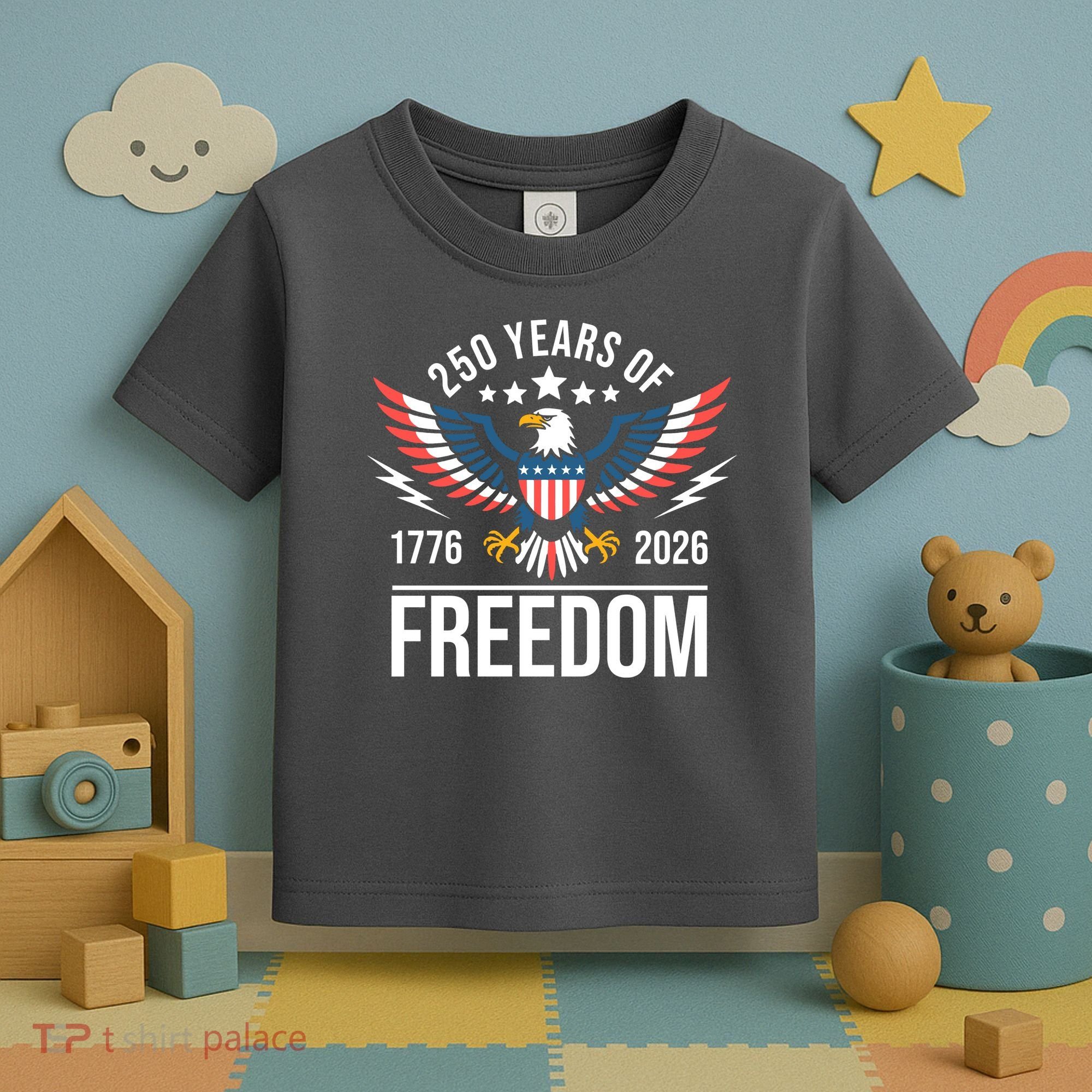 Americas Semi Quincentennial 250th Anniversary Eagle 1176-2026 Toddler T-Shirt