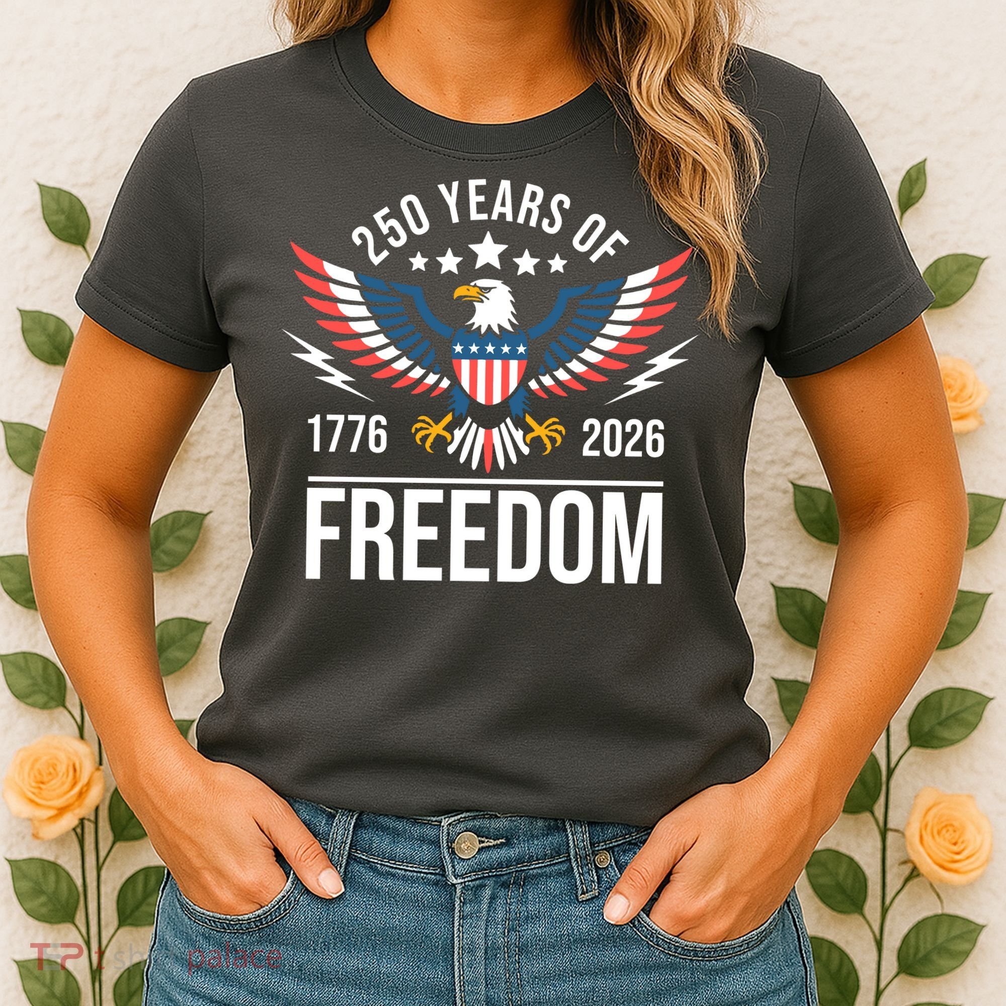 Americas Semi Quincentennial 250th Anniversary Eagle 1176-2026 Women's T-Shirt