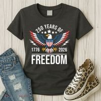 Americas Semi Quincentennial 250th Anniversary Eagle 1176-2026 Women's T-Shirt thumb 3