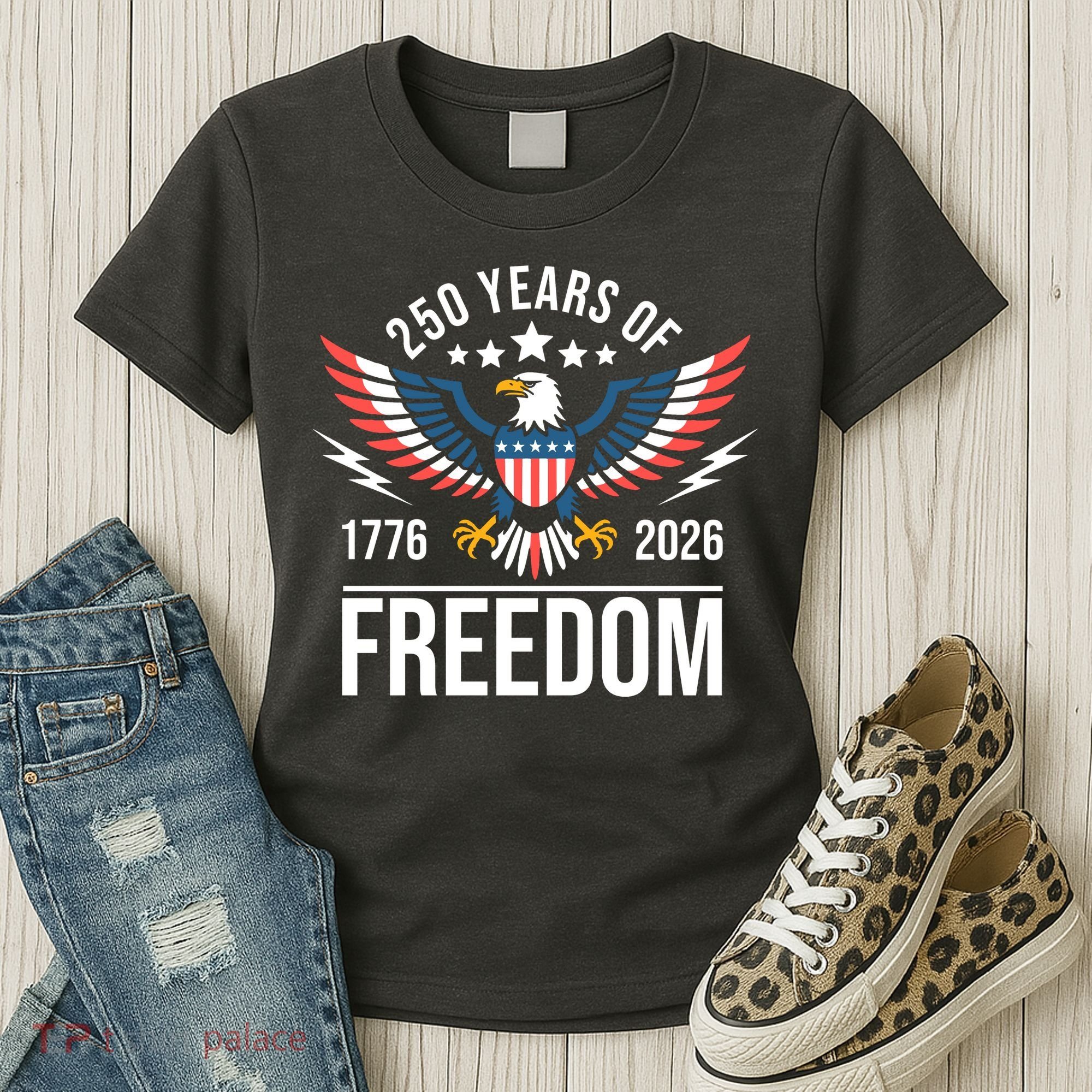 Americas Semi Quincentennial 250th Anniversary Eagle 1176-2026 Women's T-Shirt