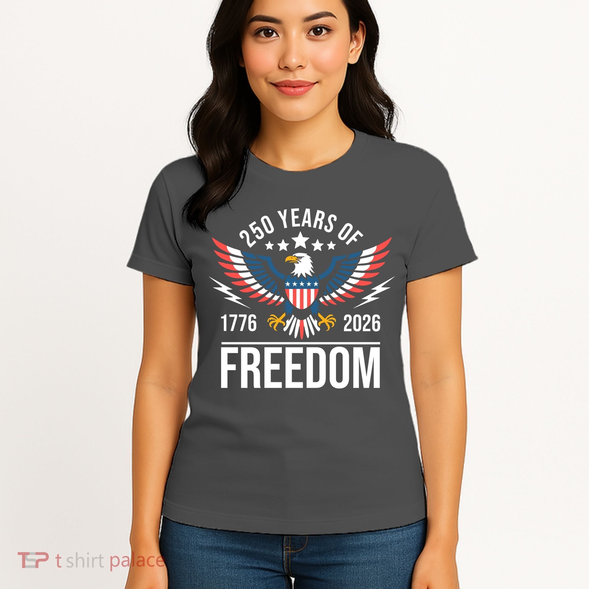 Americas Semi Quincentennial 250th Anniversary Eagle 1176-2026 Women's T-Shirt