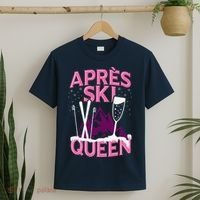 Apres Ski Queen Skiing Winter Sports Funny Party T-Shirt thumb 2