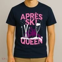 Apres Ski Queen Skiing Winter Sports Funny Party T-Shirt thumb 3