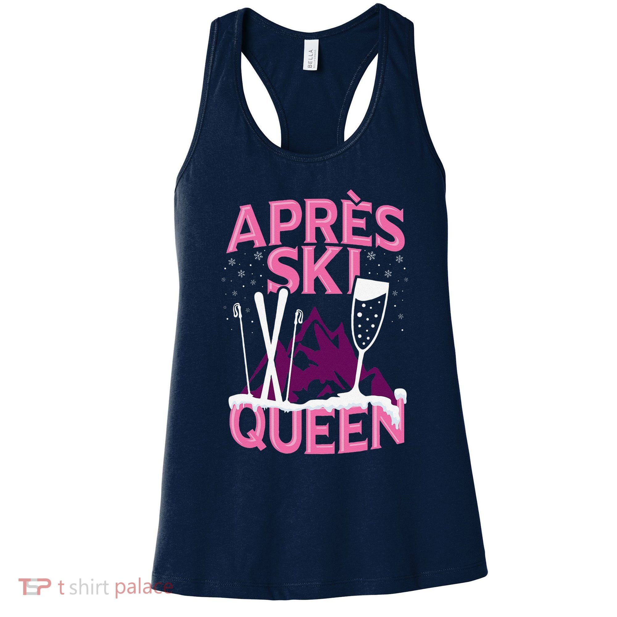 Apres Ski Queen Skiing Winter Sports Funny Party Women's Tank Top