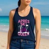 Apres Ski Queen Skiing Winter Sports Funny Party Women's Tank Top thumb 2