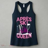 Apres Ski Queen Skiing Winter Sports Funny Party Women's Tank Top thumb 3