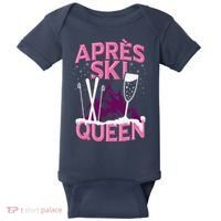 Apres Ski Queen Skiing Winter Sports Funny Party Baby Bodysuit thumb 0