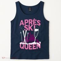 Apres Ski Queen Skiing Winter Sports Funny Party Tank Top thumb 2