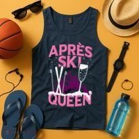 Apres Ski Queen Skiing Winter Sports Funny Party Tank Top thumb 4