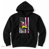 American Snowmobile Rider American Flag Snowmobile Hoodie thumb 0