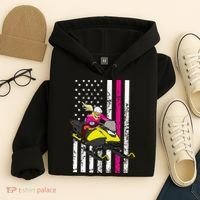 American Snowmobile Rider American Flag Snowmobile Hoodie thumb 4