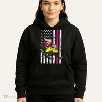 American Snowmobile Rider American Flag Snowmobile Hoodie thumb 5