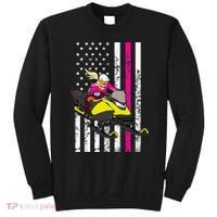 American Snowmobile Rider American Flag Snowmobile Sweatshirt thumb 0