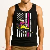 American Snowmobile Rider American Flag Snowmobile Tank Top thumb 3