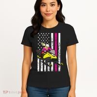 American Snowmobile Rider American Flag Snowmobile Women's T-Shirt thumb 4